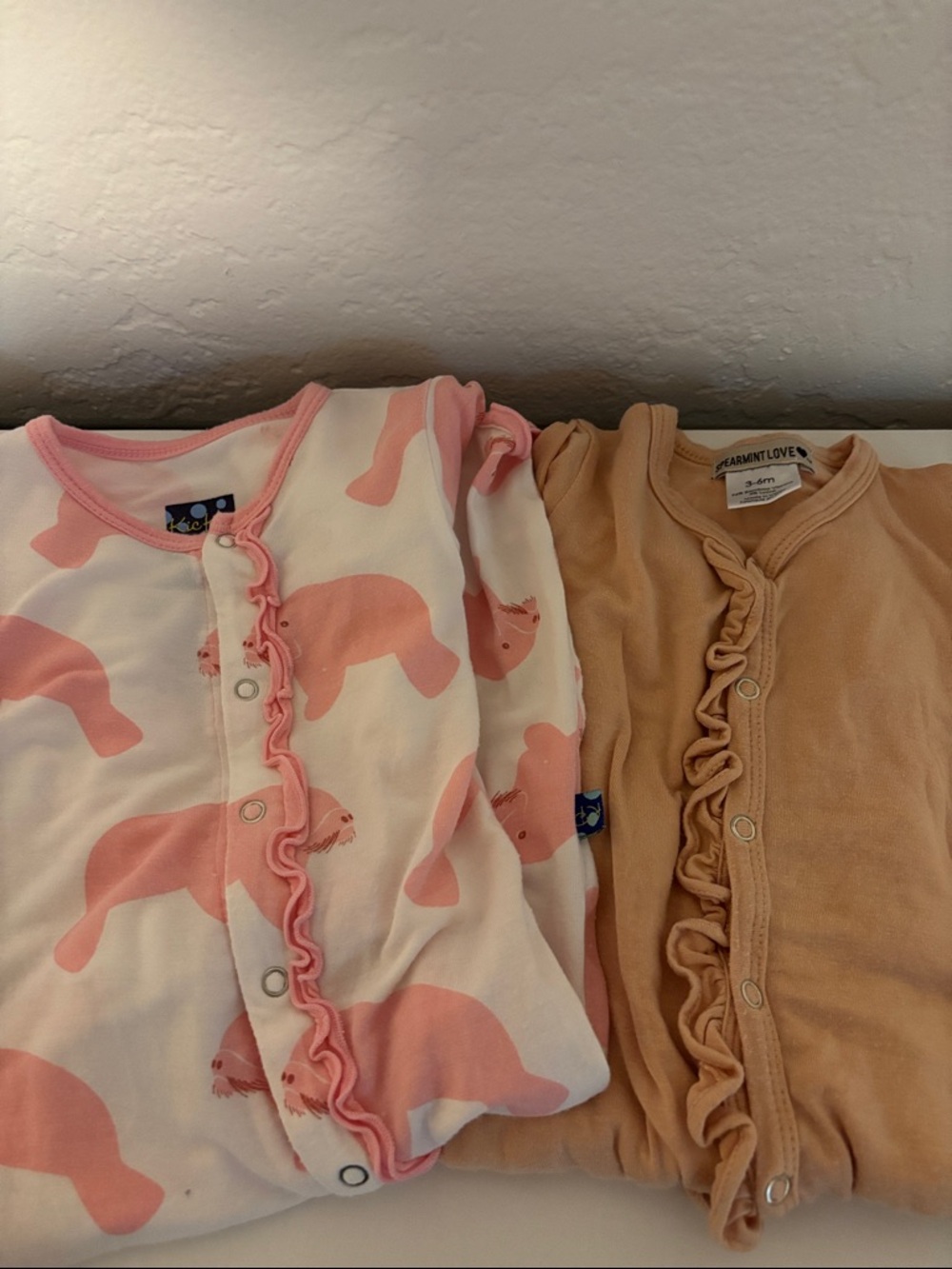 Kickee Pants + Spearmint Love Pajamas (3-6 Months)